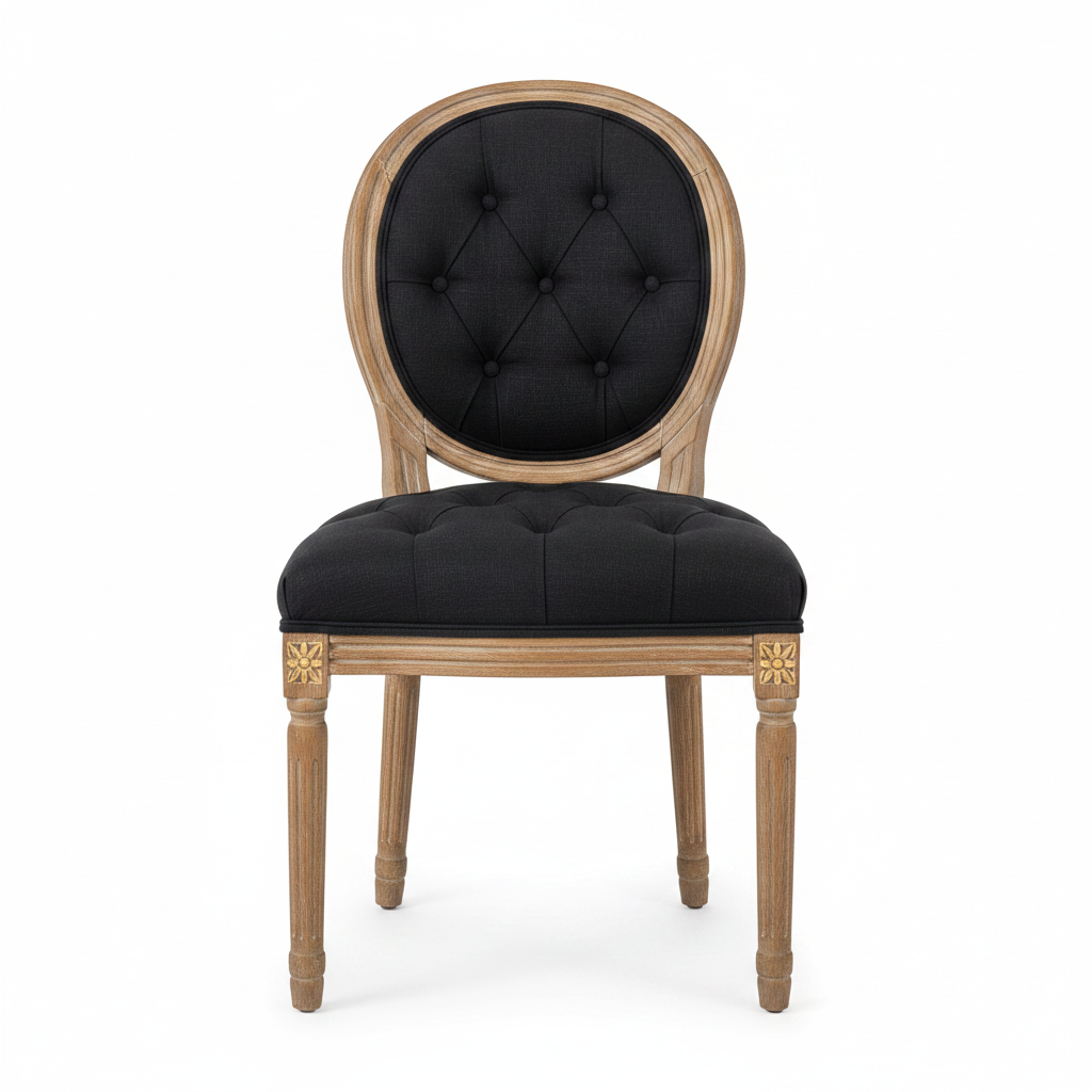 Meg Tufted Side Chair, Urban Bark