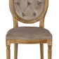 Meg Tufted Side Chair, Chantel Ash