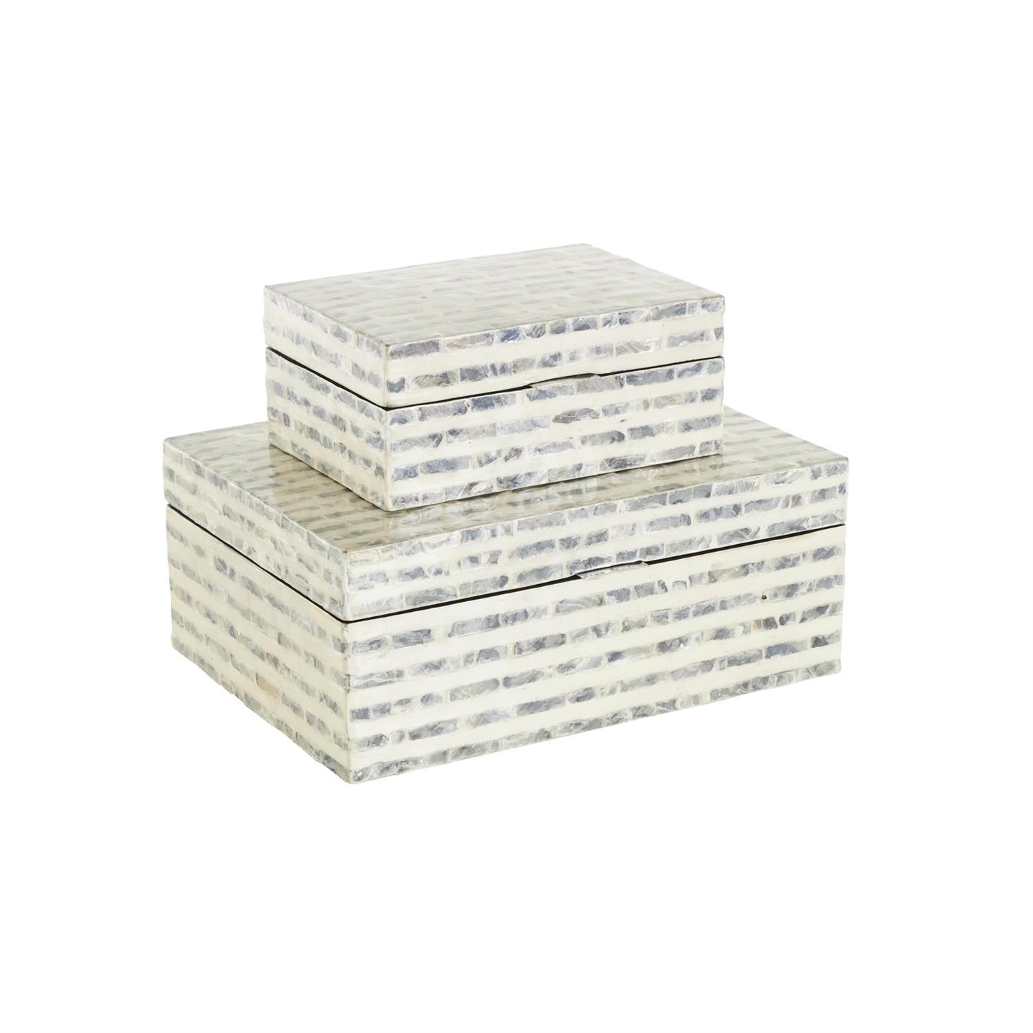 Set of 2 Linear Mosaic Box