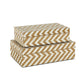 Zig Zag Woven Storage Boxes, Set of 2