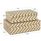 Zig Zag Woven Storage Boxes, Set of 2