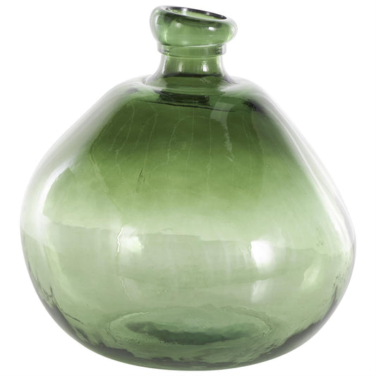 Green Ombre Spanish Bottle Vase