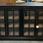 Alyssa Elm Window Pane Sideboard, Black