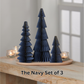 Honeycomb tree & ornaments, festive charm, nostalgic: Set 3 Dusty Mauve