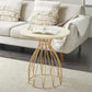 Marble Bloom Accent Table