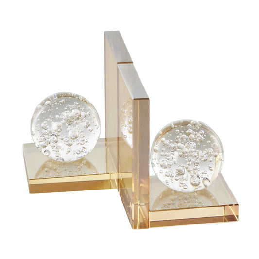 Bubble Orb Bookends, Set of 2