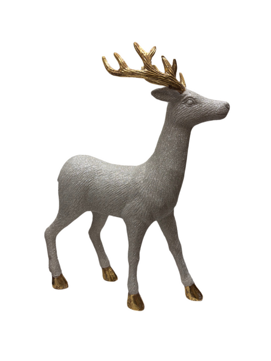 18" Silver/Gold Standing Deer