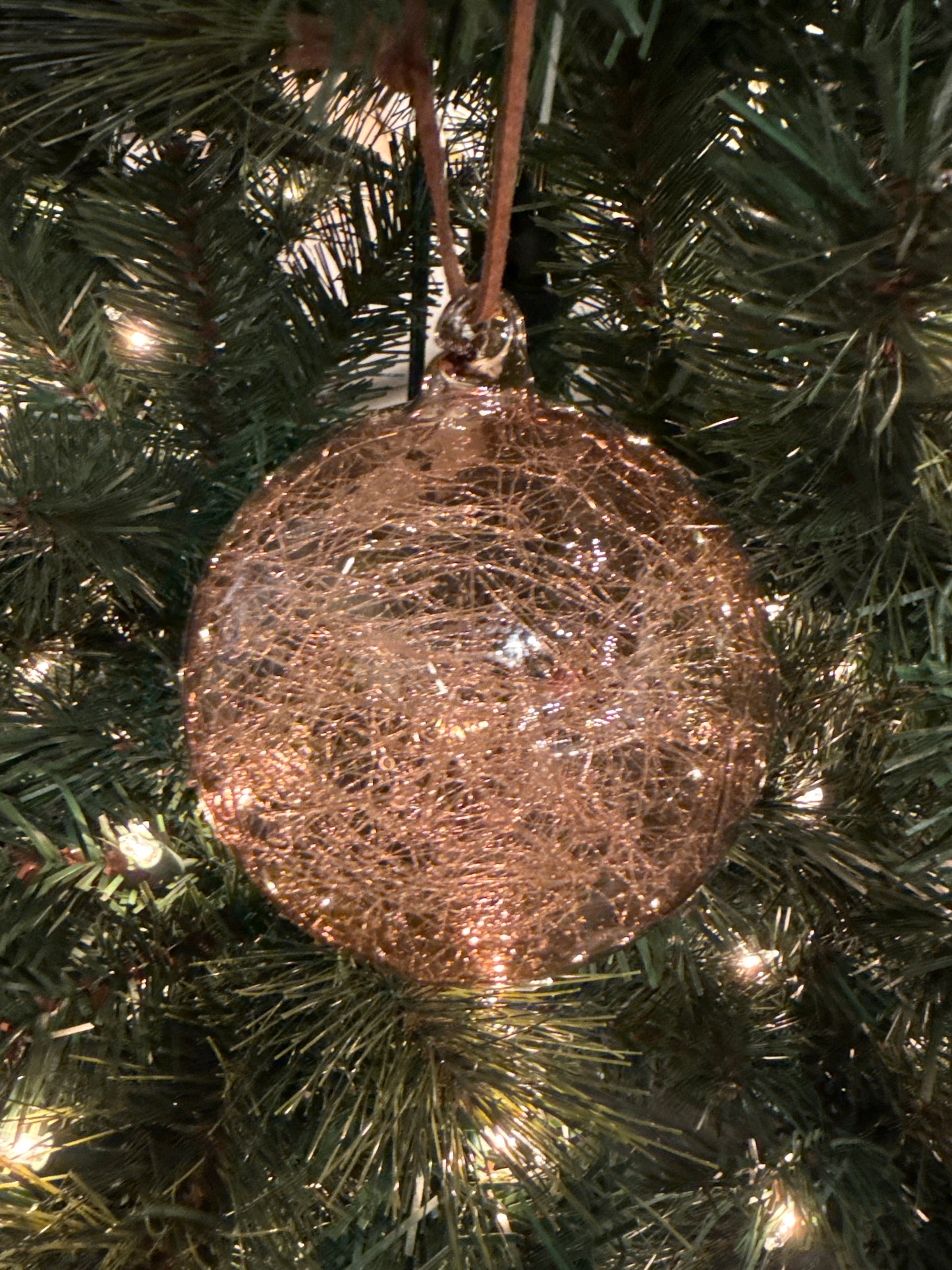 4" Spun Glass Ball Ornament (Various Styles)