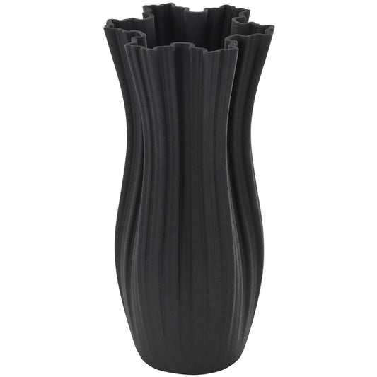 Wavy Ribbed Tulip Vase