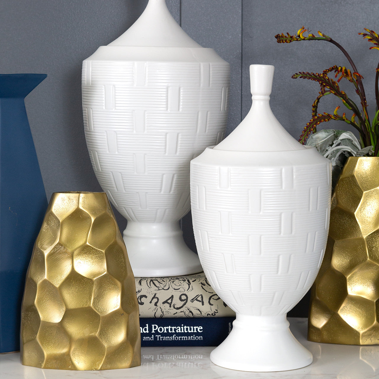 Scalloped Gold Vase (Various Sizes)