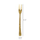 Miro Cocktail Fork, Gold