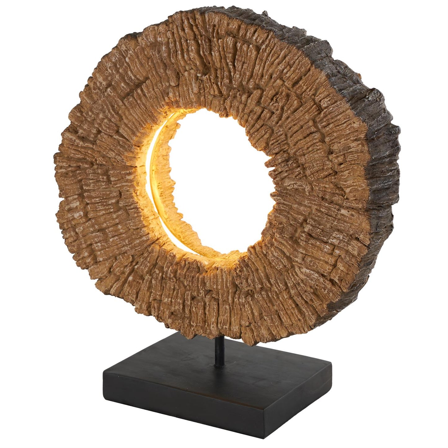 Polystone Live Edge Table Lamp