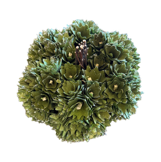 Olive Green Wood Chip Pumpkin