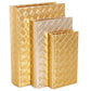 Metallic Diamond Book Boxes, Set of 3