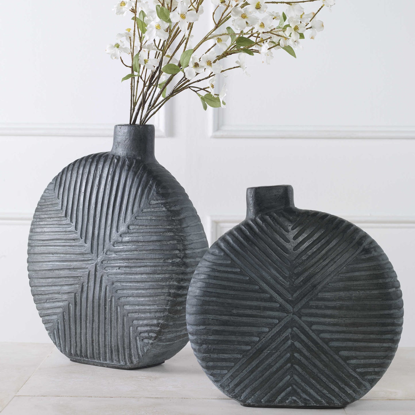 Blue/Black Viewpoint Vase (Various Sizes)
