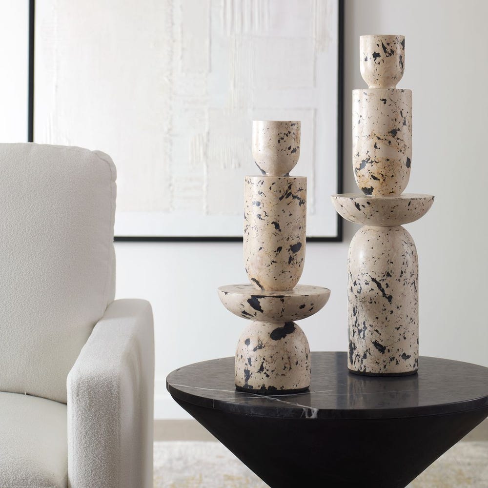 Nouveau Tower Indoor/Outdoor Sculptures S/2