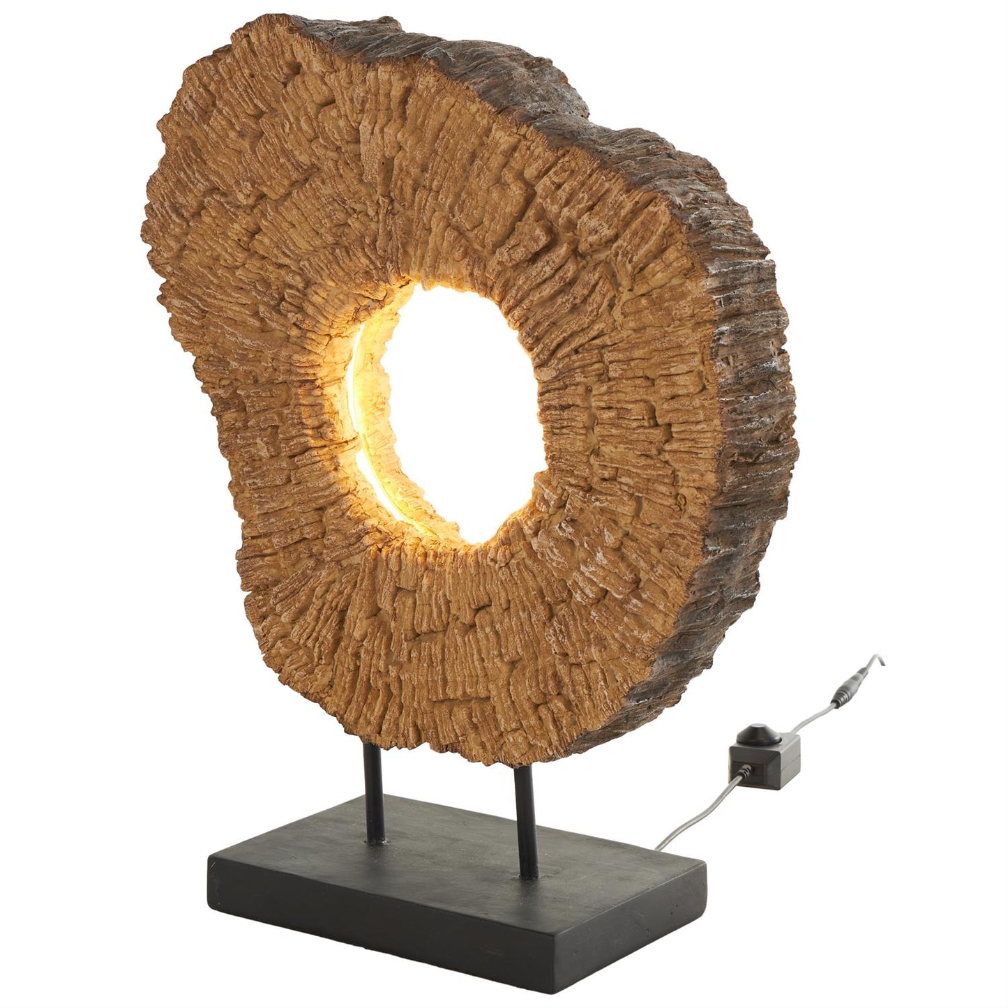 Resin Live Edge Table Lamp