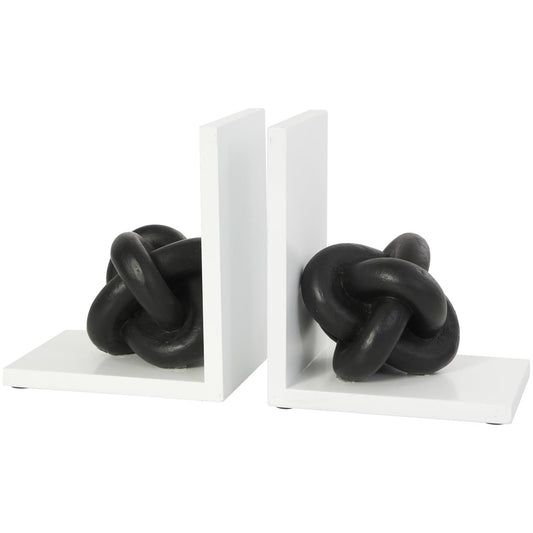 Black Knot Bookends, Set of 2