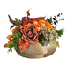 Fall Centerpiece in Gold Bowl Container