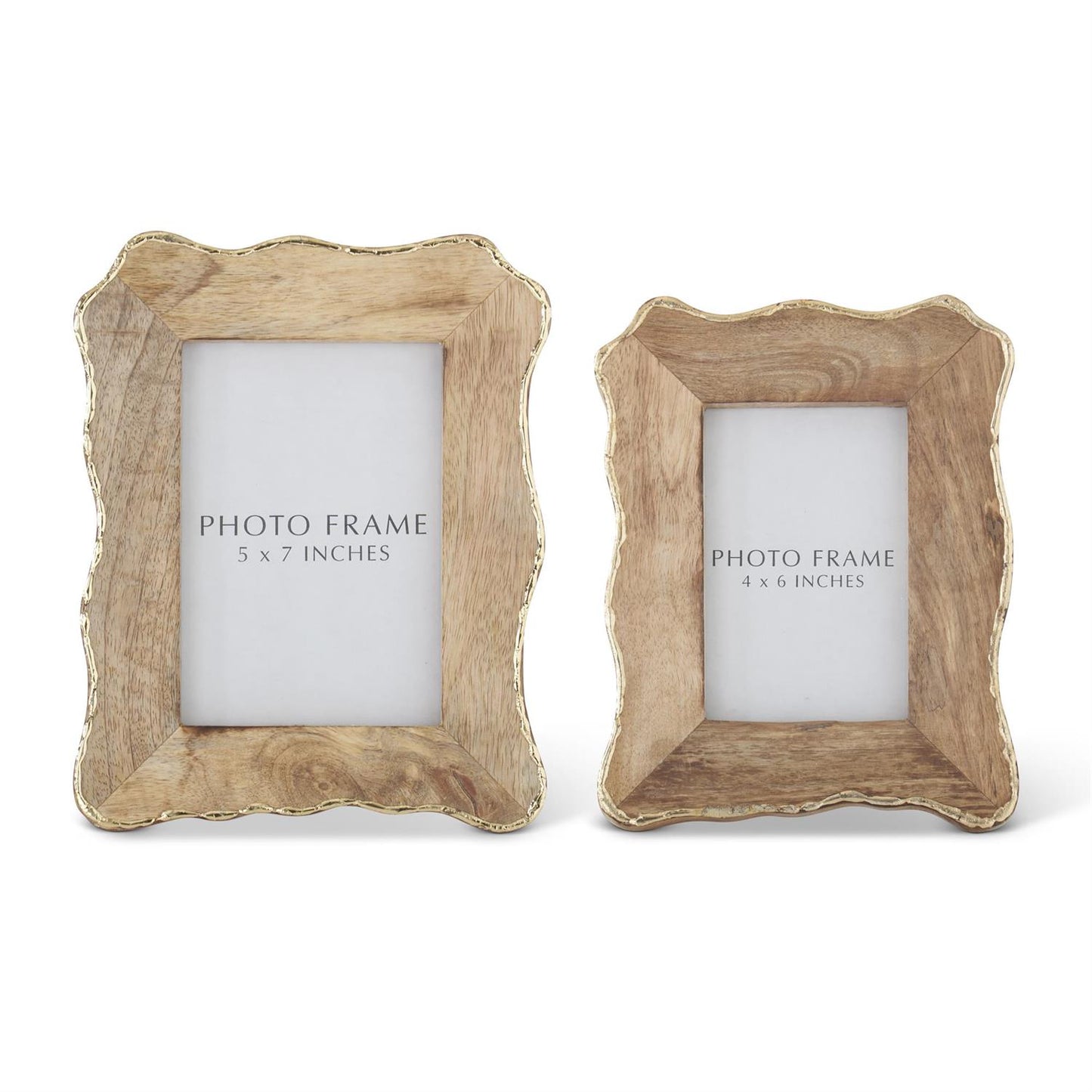 Scalloped Mango Wood Photo Frame (Various Sizes)