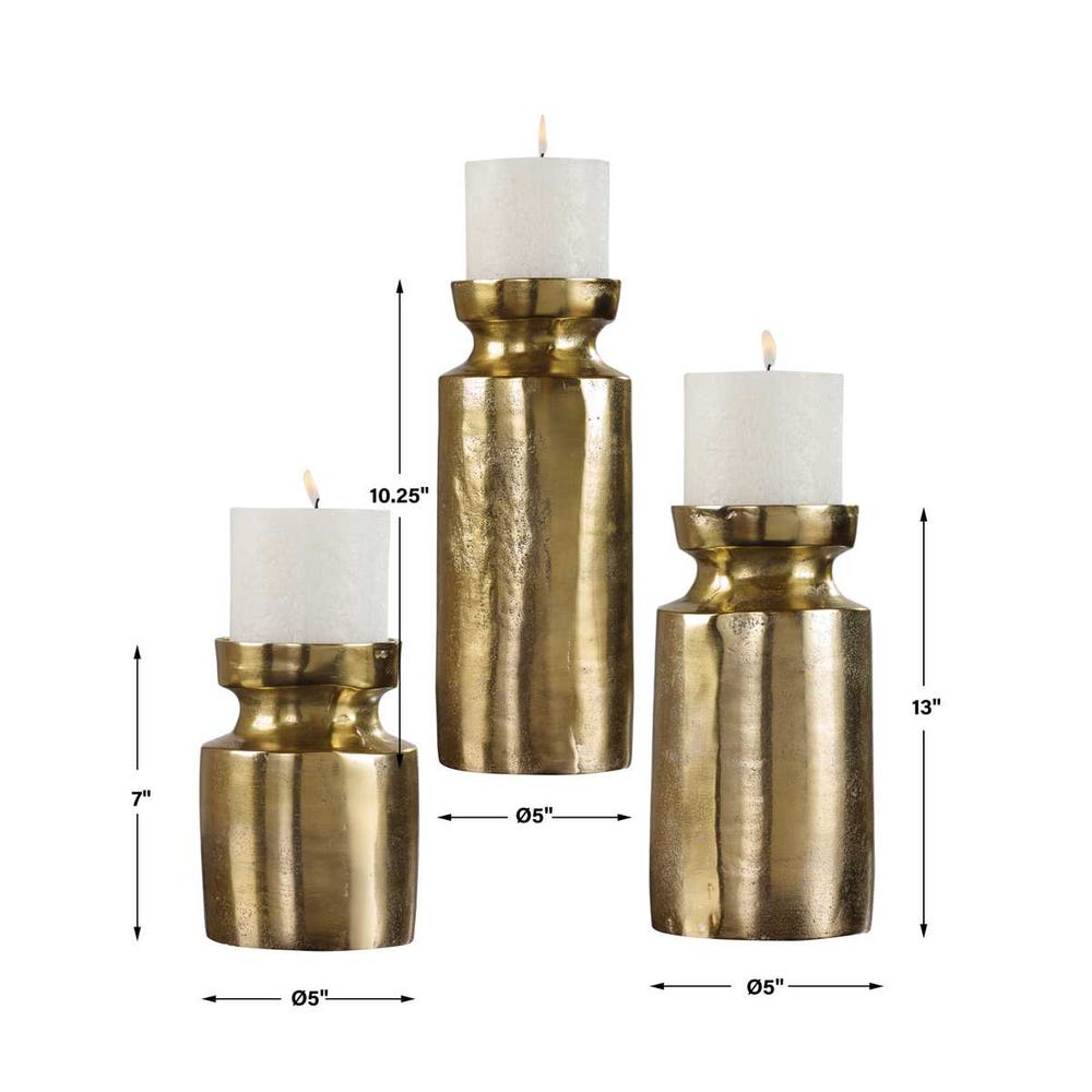 Amina Candleholders S/3