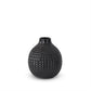 Glossy Black Grid Vase (Various Sizes)