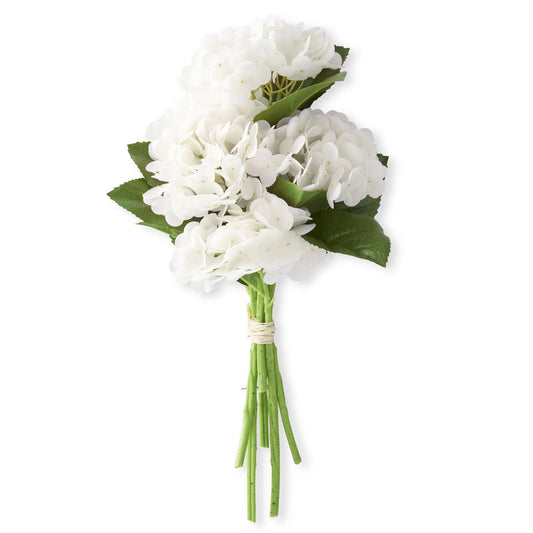 13" White Hydrangea Bundle