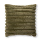 24" Dark Green Vegan Fur Pillow