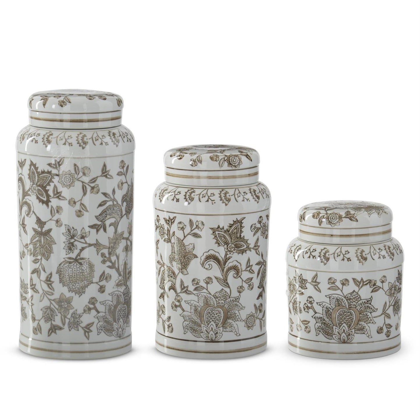 Chinoiserie Lidded Jars (Various Sizes)