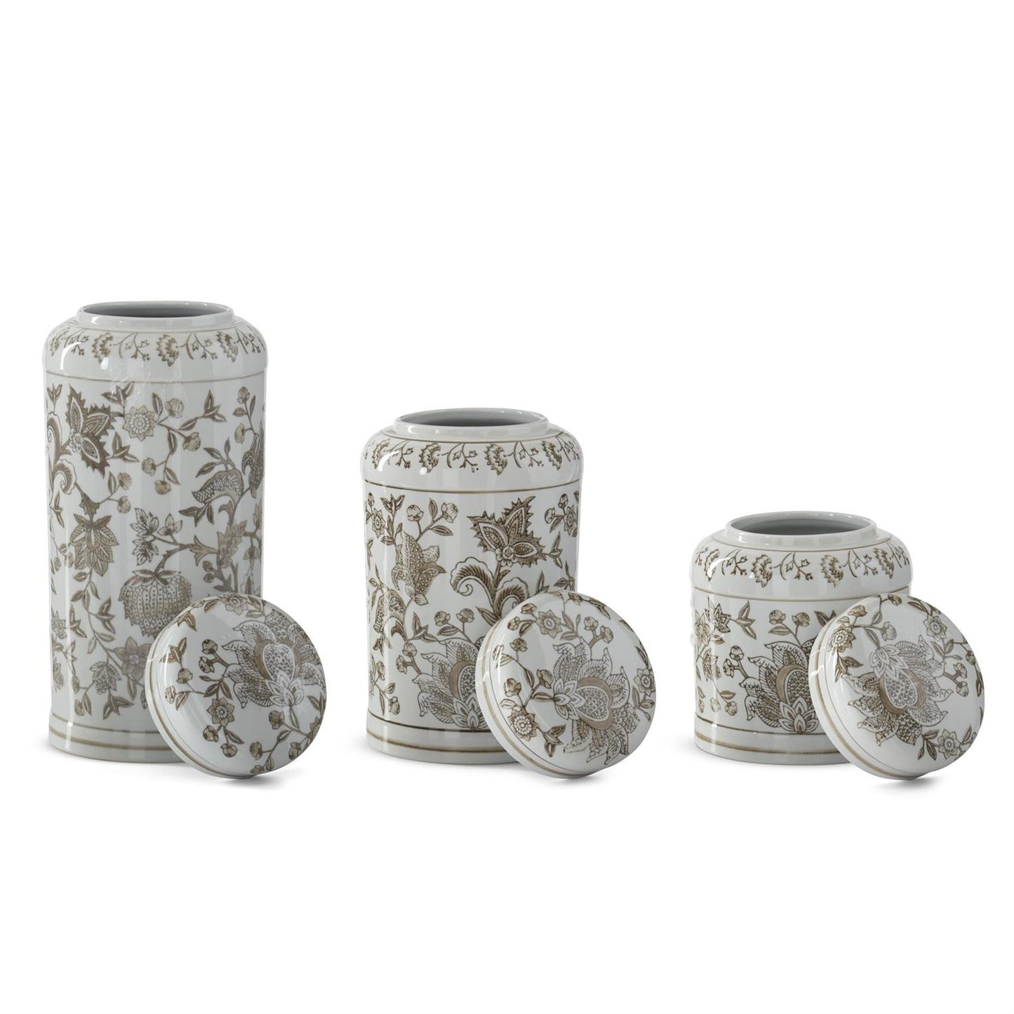 Chinoiserie Lidded Jars (Various Sizes)