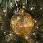 120 MM Hammered Mercury Ball Ornament, Gold