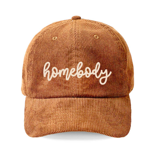 Homebody Corduroy Cap: Camel