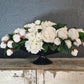 Cream Rose And Hydrangea Centerpiece