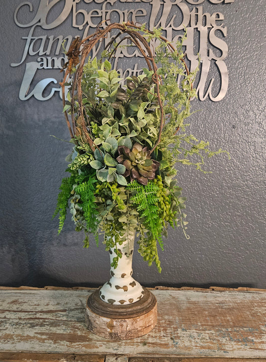 Oversize Grapevine Candle Topper