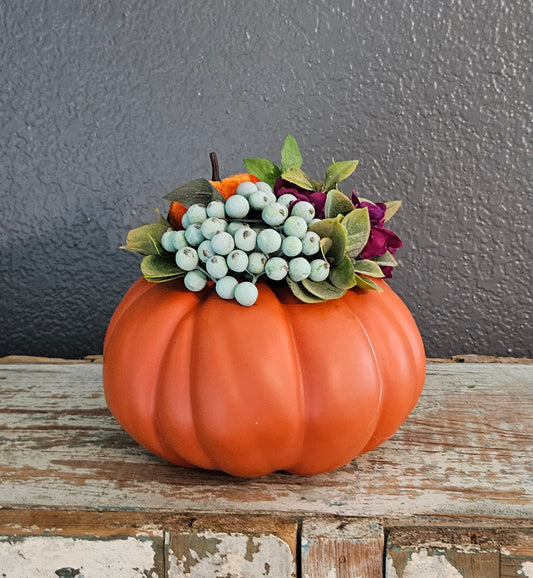 Fall Arrangement With Teal Berries