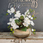 Orchid And Gold Branch Centerpiece