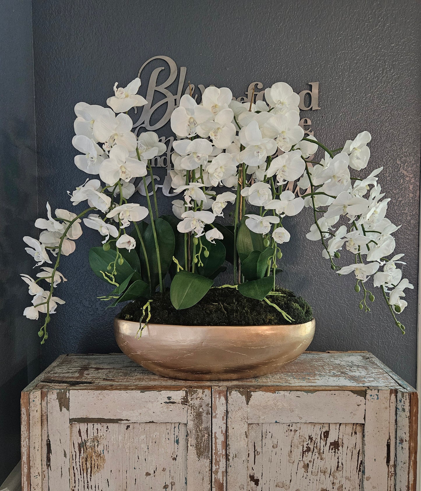 Oblong Orchid  Centerpiece
