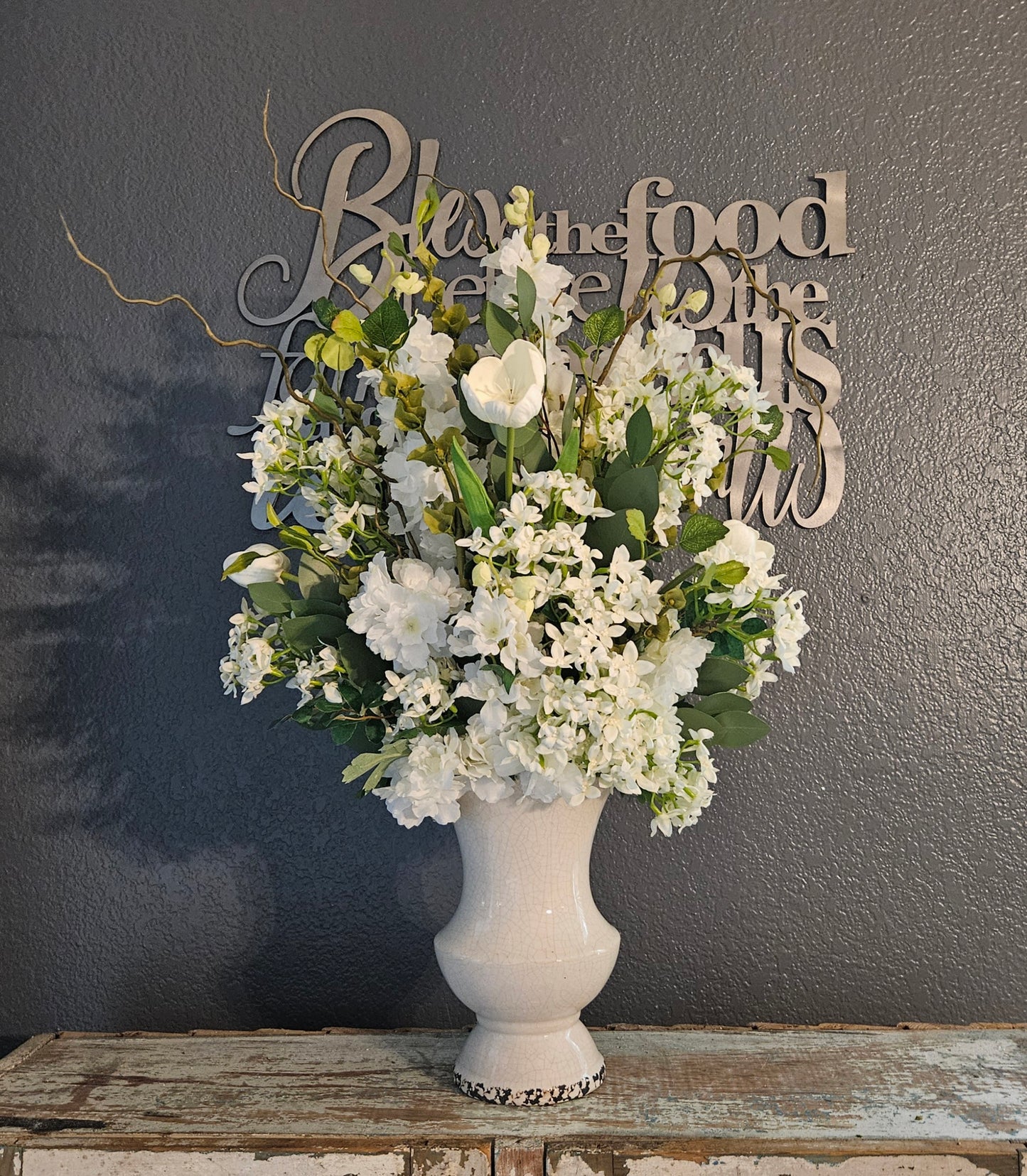 Lilac & Bells Of Ireland Arrangement