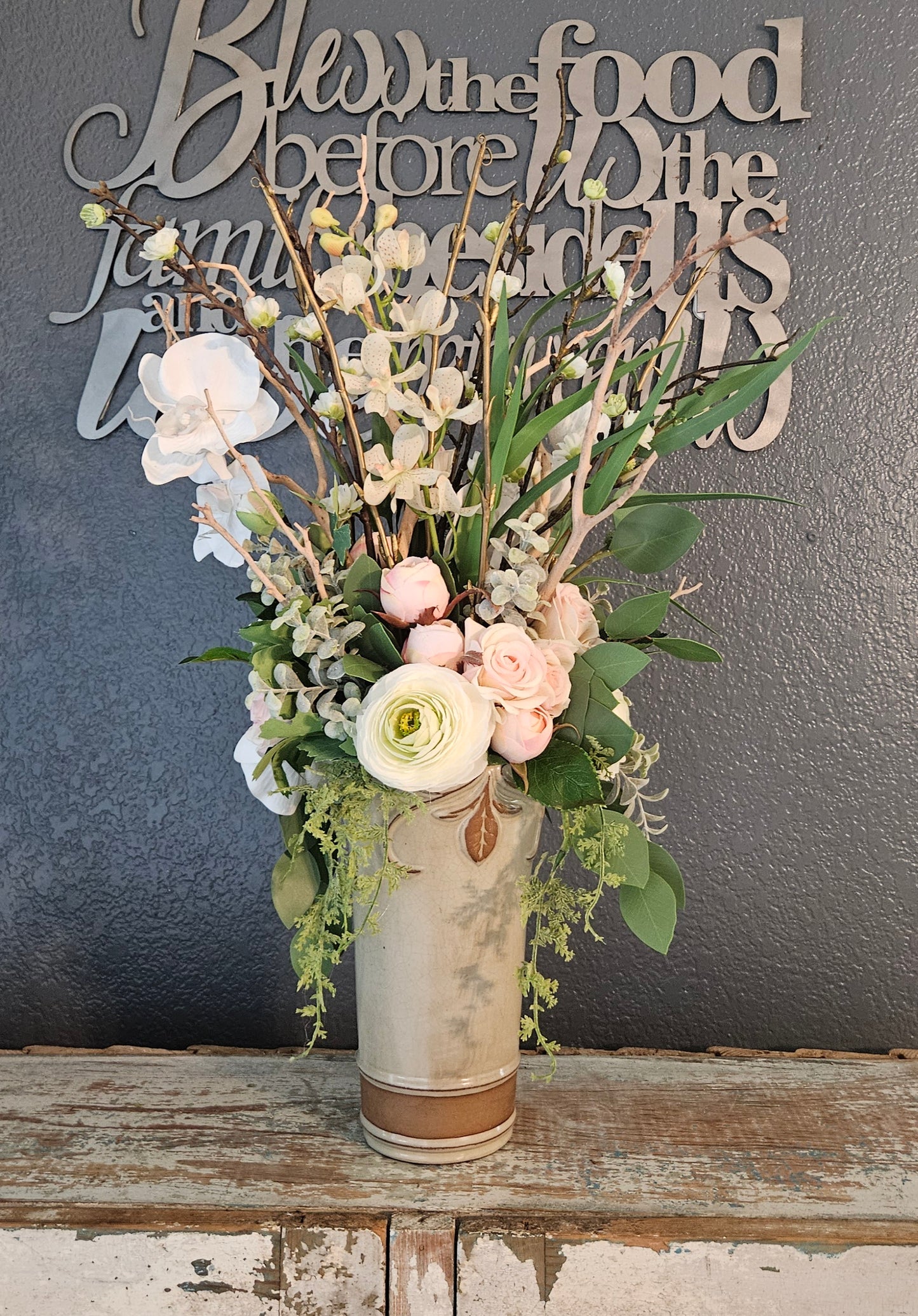 Manzanita And Orchid Floral Arrangement