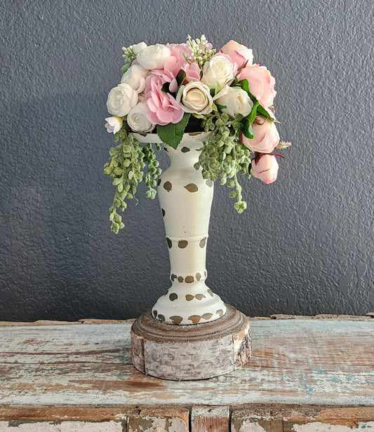 Low Pink Candle Topper