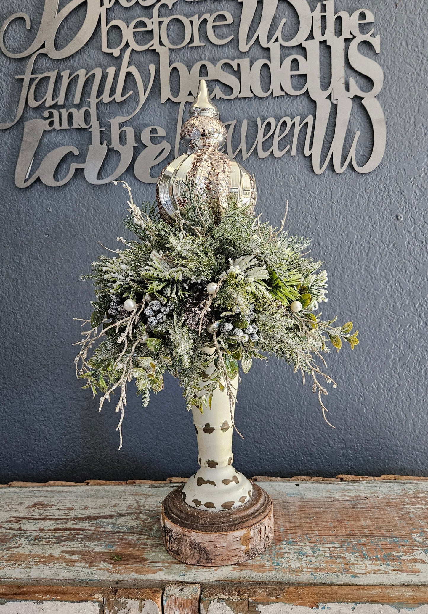 Large Finial Candle Topper