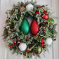 Large Bulbs Christmas Wreath