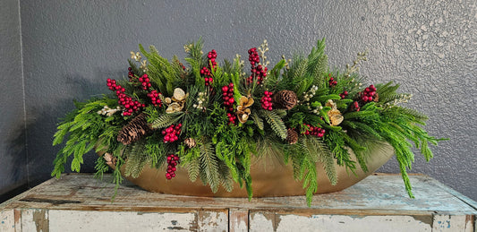 Oblong Holiday Arrangement