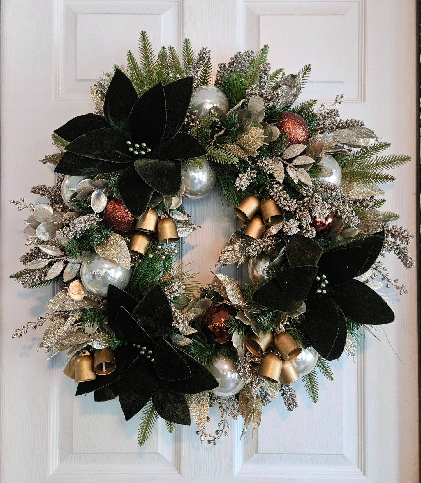 Green Poinsettia Wreath