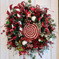 Candy Cane Whimsical Wreath