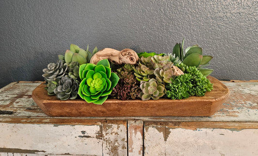 Succulent Doughbowl Arrangement