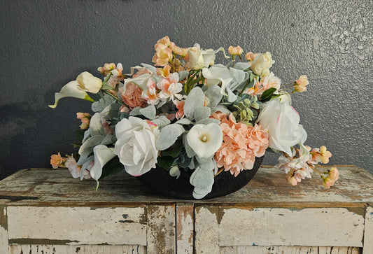 Peach Cherry Blossom Centerpiece