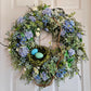 Teal Wreath With Nest