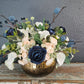 Navy And Cream Centerpiece