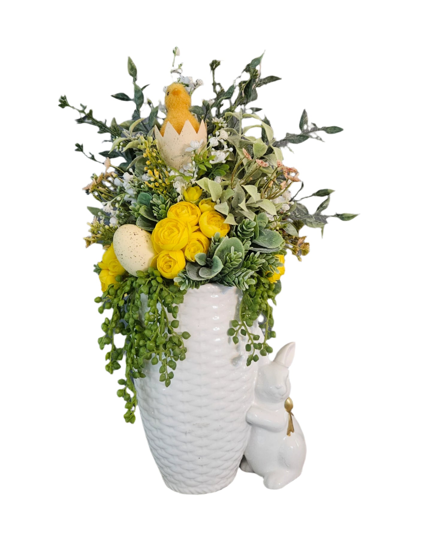 Bunny Vase Spring Arrangement